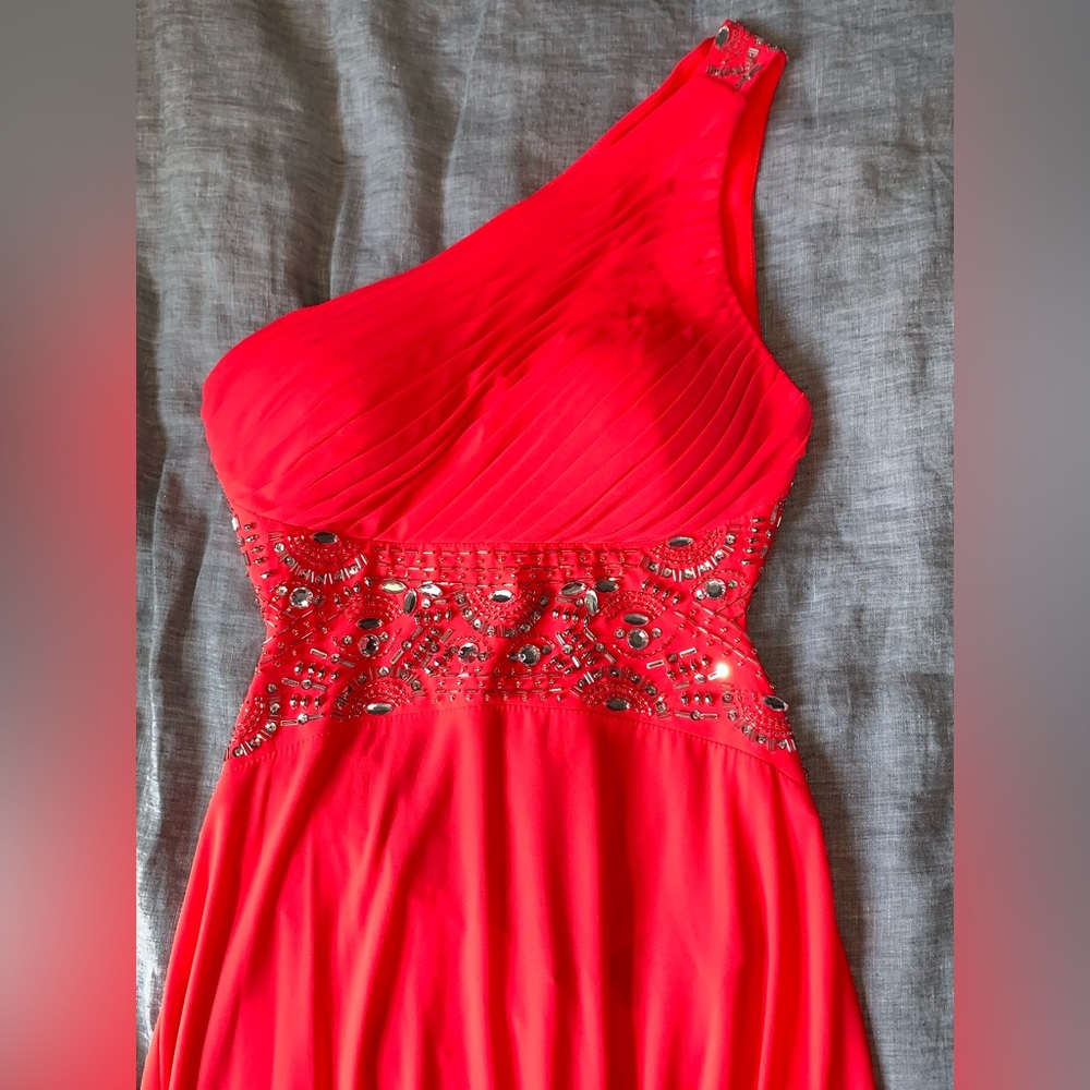 ONE SHOULDER PROM DRESS - Picture 4 of 9